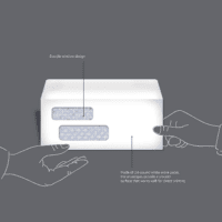 #9 Self-Seal Envelopes with Peel and Seal, Double Window, Security Tinted, 500-Pack, 1 X 3.88 X 8.8 Inch, White - Image 5