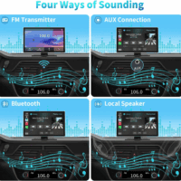 Portable Apple Carplay Screen for Car, 9" Wireless Apple Carplay & Android Auto,4K Dash Cam,1080P Backup Camera Dvr,Car Audio Receivers GPS Navigation Mirror Link, Bluetooth,Fm, Siri - Image 5