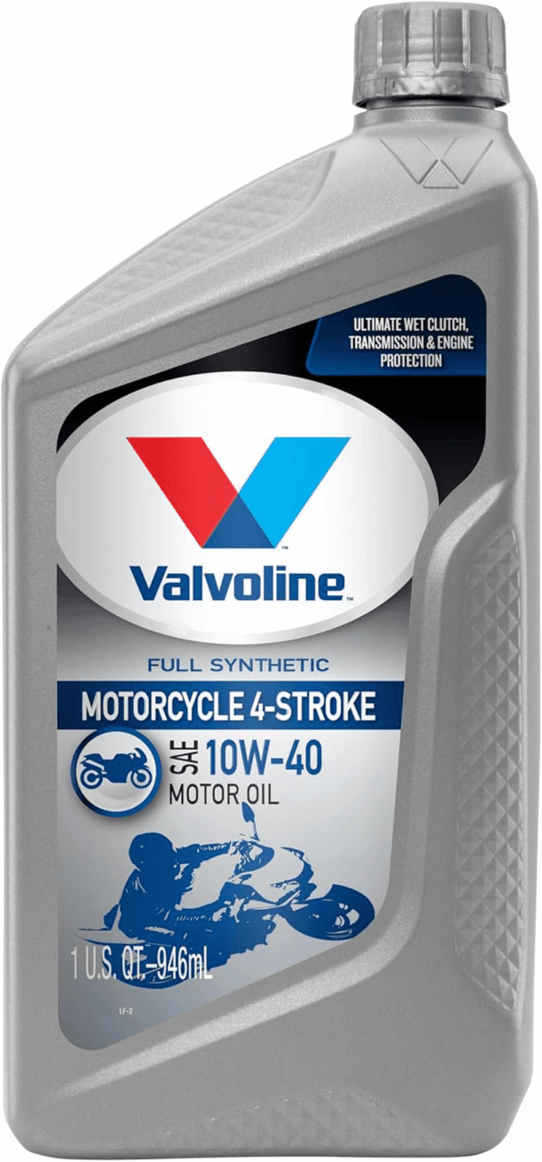 4-Stroke Motorcycle Full Synthetic SAE 10W-40 Motor Oil 1 QT