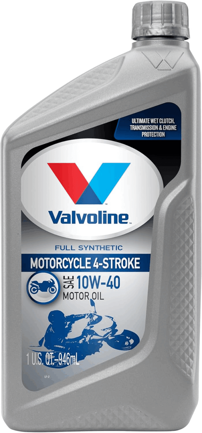 4-Stroke Motorcycle Full Synthetic SAE 10W-40 Motor Oil 1 QT