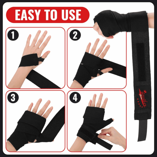 15 Pairs Boxing Wraps for Hand 180 Inch Boxing Hand Wraps Bulk Martial Arts Sports Handwraps for Boxing Kickboxing Mexican Style Hand Wraps for Muay Thai MMA Kickboxing Training Gym (Classic Colors) - Image 3