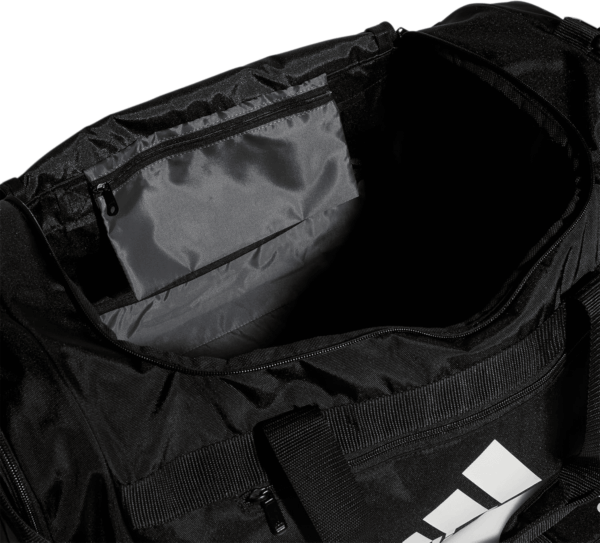 Unisex Defender 4.0 Gym Duffel Bag for Men and Women, Black/White, Medium (66L) - Image 2