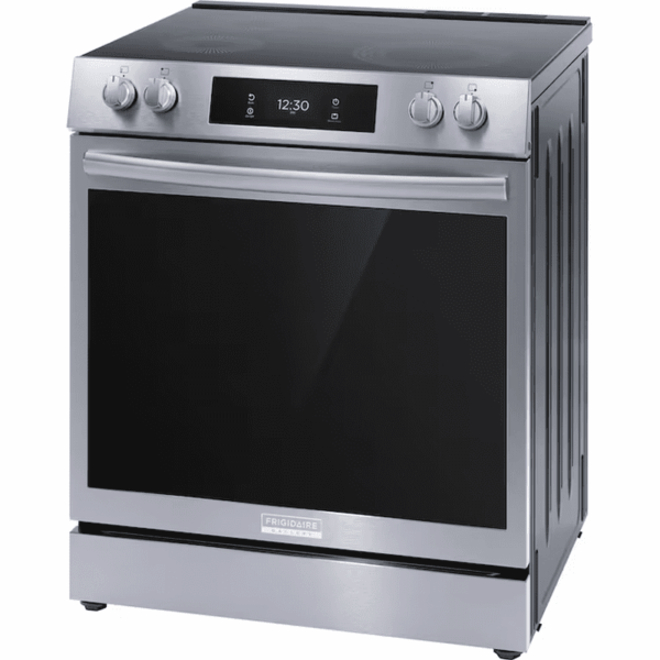 Gallery 30-In Glass Top 5 Burners 6.2-Cu Ft Air Fry Convection Oven Slide-In Electric Range Fingerprint Resistant Stainless Steel ) - Image 4