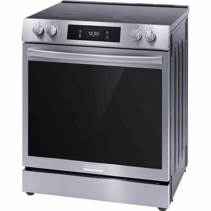 Gallery 30-In Glass Top 5 Burners 6.2-Cu Ft Air Fry Convection Oven Slide-In Electric Range Fingerprint Resistant Stainless Steel ) - Image 4