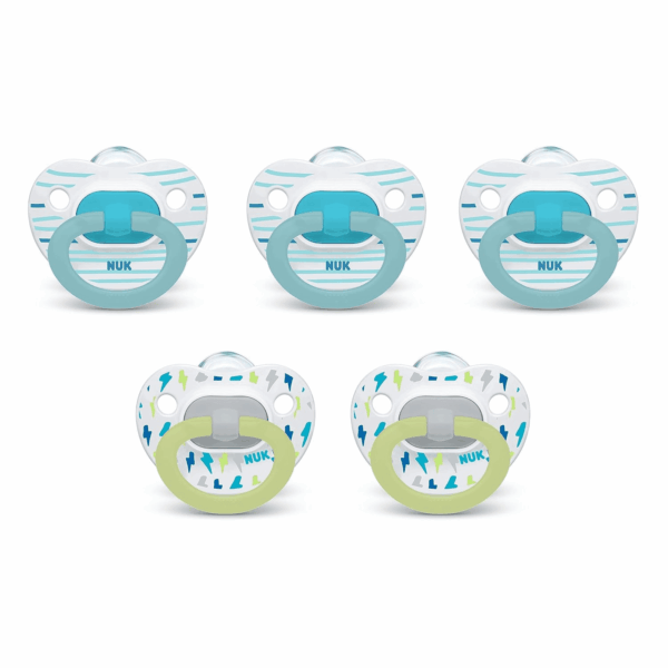 Orthodontic Pacifiers, 6-18 Months, 5-Pack
