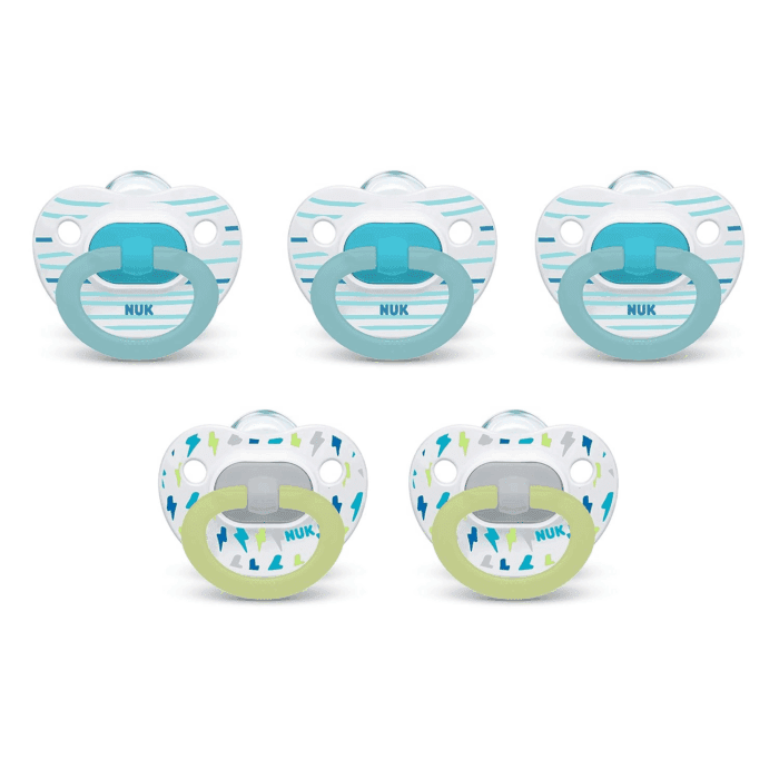 Orthodontic Pacifiers, 6-18 Months, 5-Pack