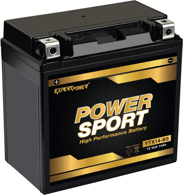 ETX14-BS 12V14Ah YTX14-BS Replacement (12V 14Ah Sealed) Maintenance Free Battery