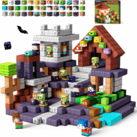 100PCS Magnetic Blocks Game-Based Kid Building Toys for Boys Girls 3+, Build Magwonder World with Zomblock Magnets Cubes, Upgraded STEM Game Sensory Gift for Easter Birthday