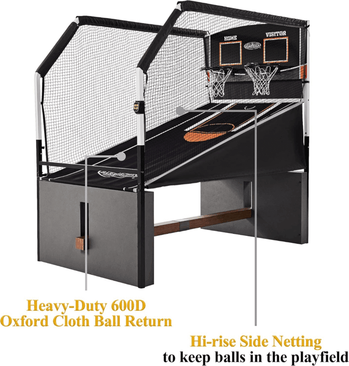 Barrington Urban Arcade Basketball Game Indoor Dual Shot, 6 Balls Included, Pop off with the Perfect Indoor Electronic Basketball Game - Image 4