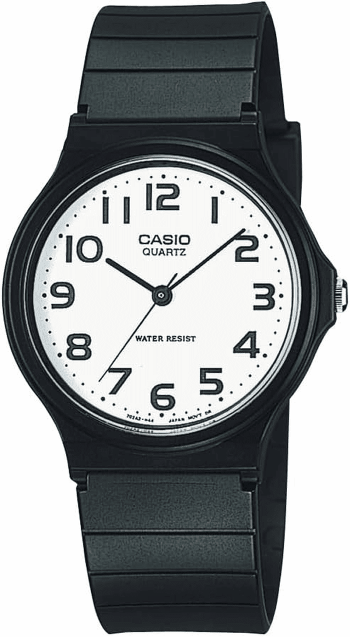 MQ24 Series | Quartz Analog Watch for Men | Water Resistant | Resin Case | Resin Band | Resin Glass | Three Hand Analog (HR, Min, SEC) | Classic Design | 3 Year Battery