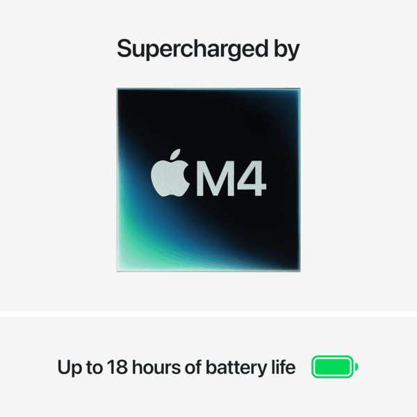 2025 Macbook Air 13-Inch Laptop with M4 Chip: Built for  Intelligence, 13.6-Inch Liquid Retina Display, 16GB Unified Memory, 512GB SSD Storage, 12MP Center Stage Camera, Touch ID; Starlight - Image 3