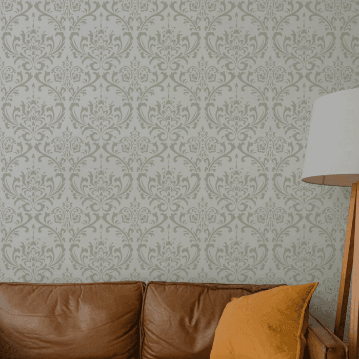 Damask Wall Stencil for Painting 16X24Inch Wall Stencil DIY Home Decor Stencils Paint Stencil for Walls Furniture Floors Fabric Crafts - Image 5