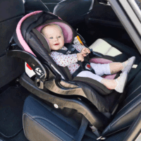 Infant Car Seat with Canopy & Grow-With-Me Insert, Secure Snap Gear 35, Wild Rose - Image 2