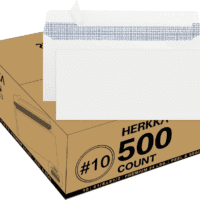#10 Security Self-Seal Envelopes, No.10 Windowless Bussiness Envelopes, Security Tinted with Printer Friendly Design - Size 4-1/8 X 9-1/2 Inch - White - 24 LB - 500 Pack