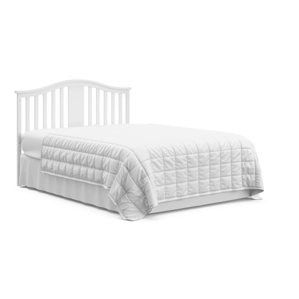 Solano 4-In-1 Convertible Crib with Drawer Combo (White) – GREENGUARD Gold Certified, Includes Full-Size Nursery Storage Drawer, Converts to Toddler Bed and Full-Size Bed - Image 14
