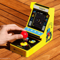 Pac-Man Joystick Player:Officially Licensed Retro Gaming Console, 2 Game Modes Classic Arcade Machine, Portable Game for Kids and Adults - Image 4