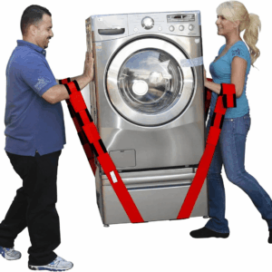 2-Person Lifting and Moving Straps - Lift, Move and Carry Furniture, Appliances, Mattresses or Any Item up to 800 Lbs. Safely and Easily like a Pro, Firehouse Red Special Edition