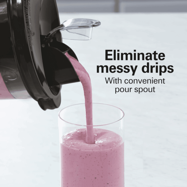 Wave Crusher Blender for Smoothies with 40 Oz Glass Jar and 14 Functions, Ice Sabre Blades & 700 Watts for Consistently Smooth Results, Black + Stainless Steel (54221) - Image 7