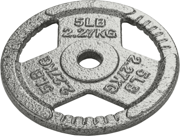 Cast Iron Plate Weight Plate for Strength Training and Weightlifting, Olympic or Standard, Multiple Sizes - Image 2