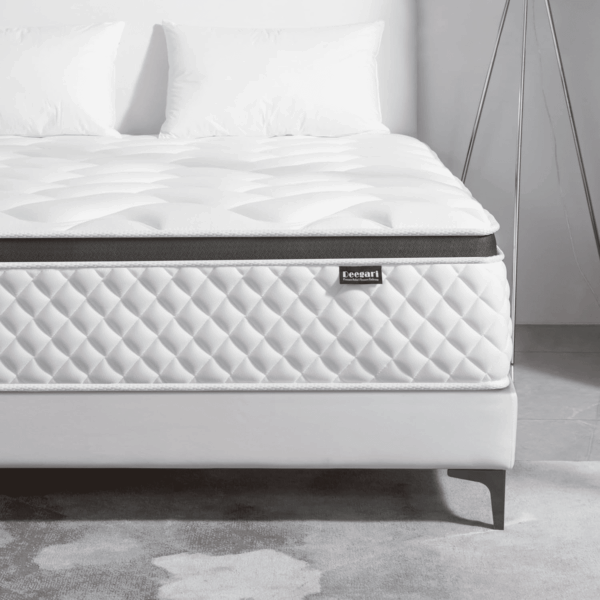 Twin Mattress,10 Inch Twin Size Mattress in a Box,Gel Memory Foam and Innerspring Hybrid Mattress with Individual Pocket Spring for Motion Isolation,Pressure Relief,Medium Firm Feel