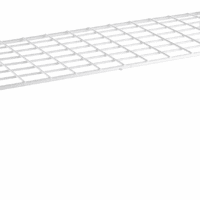 Wire Grid Stacking Shelf Medium, 7"D X 18"W X 7"H, White