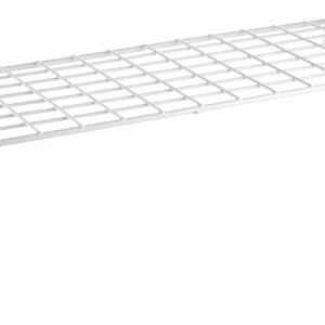 Wire Grid Stacking Shelf Medium, 7"D X 18"W X 7"H, White