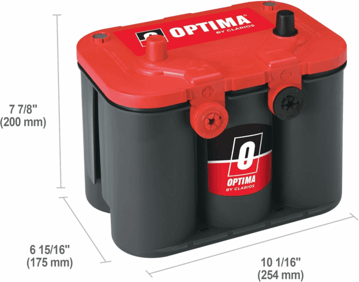 Batteries High Performance 34/78 Redtop Sealed AGM Car, Truck, and SUV Starting Battery, 800 CCA, Dual SAE and GM Terminals, Maintenance Free, Versitile Mounting - Image 2