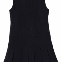 Girls School Uniform Jumper: Stretch Pleated Durable Kids Knee Length Sleeveless Dress - Image 3