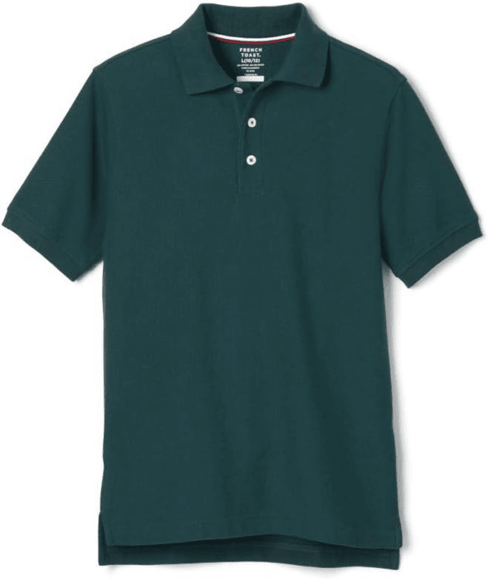 Boys Short Sleeve Pique Polo Uniform Shirt (Standard & Husky)