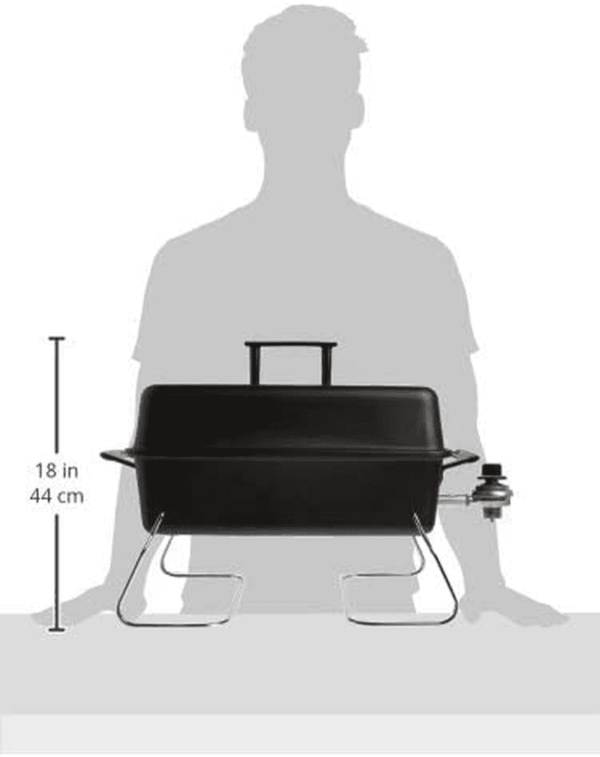 Portable Convective 1-Burner Stainless Steel Propane Gas Grill - 465133010 - Image 7