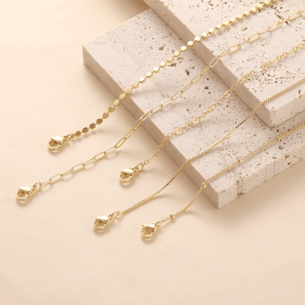 Gold Bracelets for Women Trendy, Dainty 14K Gold Plated Bracelet Stack Beaded Chain Bracelet Set Thin Small Cute Paperclip Bracelets Fashion Waterproof Jewelry Gift Gold Accessories for Women - Image 6