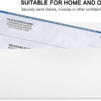 #10 Security Self-Seal Envelopes, No.10 Windowless Bussiness Envelopes, Security Tinted with Printer Friendly Design - Size 4-1/8 X 9-1/2 Inch - White - 24 LB - 500 Pack - Image 7