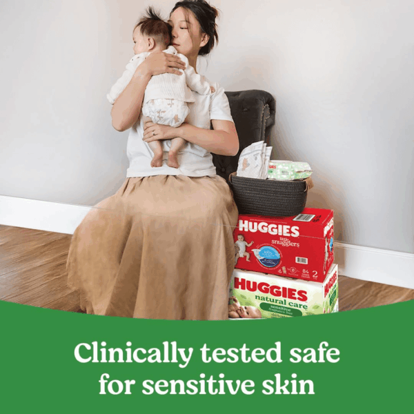 Natural Care Sensitive Baby Wipes, Unscented, Hypoallergenic, 99% Purified Water, 3 Refill Packs (528 Wipes Total) - Image 9