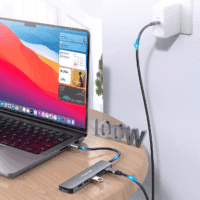 USB C Hub with 100W Charging, 4K HDMI, Dual Card Reader, USB 3.0 & 2.0 Compatible Macbook Pro, New Mac Air/Surface, Chromebook, More, Stable Driver Adapter (CB-CE18, Space Gray) - Image 5