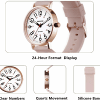 Nurse Watch for Medical Professionals Students Women Men, Analog Nursing Watches with 30M Waterproof 12/24 Hour Military Time, Second Hand, Easy to Read, Colorful Silicone Band - Image 7