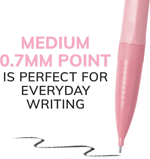 Xtra-Smooth Pastel Mechanical Pencils with Erasers, Medium Point (0.7Mm), 24-Count Pack, Bulk Mechanical Pencils for School or Office Supplies - Image 3