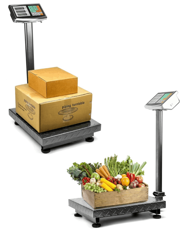 Foldable 600LB Weight Computing Postal Scale, Floor Platform Digital Scale, Accurate Warehouse Large Shipping Mailing LB/KG Calculator - Image 2