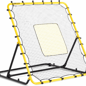 Fielding Trainer - Baseball & Softball Pitch-Back Rebound Net - Ground, Line Drive & Fly Ball Return Settings - 4 X 4.5-Foot Steel Frame, UV & Weather Resistant Bungee Net, Easy-Fold Design