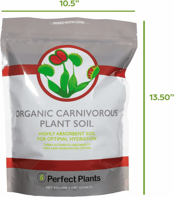 Carnivorous Plant Soil | 4 Qts. Organic Premium Mix | Use with Venus Fly Traps, Pitcher Plants, or Other Carnivorous Plants - Image 2