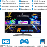 50000 in 1 Pandoras Box Ultra Arcade Game Console , Retro Game Machine for PC & Projector & 4K TV, 3D Games, Search/Save/Load/Pause Games, 1280X720,256G TF, USB-C Charging,Built-In Speaker - Image 2