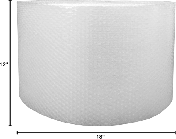 Small Bubble Cushioning Wrap 3/16", Perforated Every 12" with Core (Small - 175' X 12") - Image 2