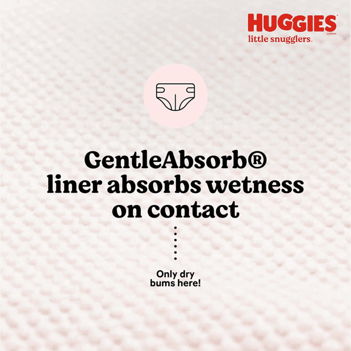Little Snugglers Baby Diapers, Size Newborn (Up to 10 Lbs), 31 Ct, Newborn Diapers (Pack of 2) - Image 4