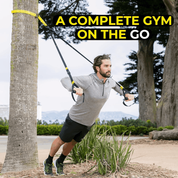 GO Suspension Trainer System, Full-Body Workout for All Levels & Goals, Lightweight & Portable, Fast, Fun & Effective Workouts, Home Gym Equipment or for Outdoor Workouts, Grey - Image 3