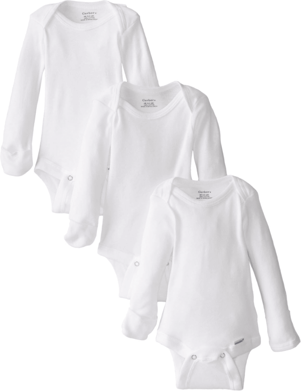 Unisex-Baby Multi-Pack Long-Sleeve Onesies Bodysuit Mitten Cuff Sizes