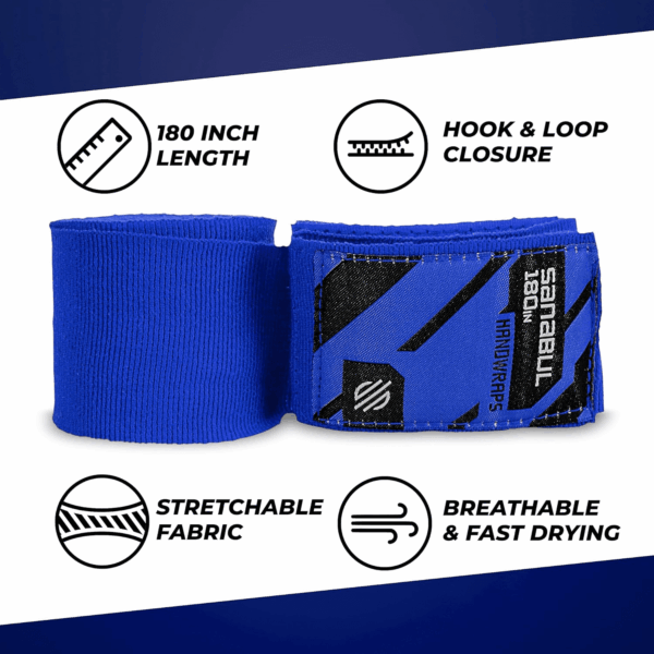 Elastic 180 Inch Boxing Hand Wraps for Boxing Gloves Muay Thai Kickboxing MMA Wraps for Men & Women - Image 3