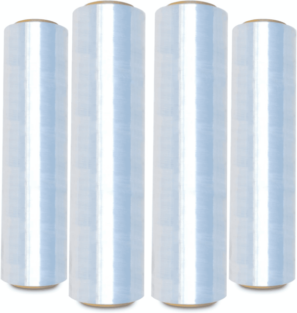 Stretch Wrap, Industrial Strength 4 Roll Clear, 18” X 1500 Feet, 80 Gauge (20 Micron), Heavy Duty Plastic Shrink Film for Packing, Wrapping, Bundling, Shipping, Pallets, and Moving Essentials - Image 6