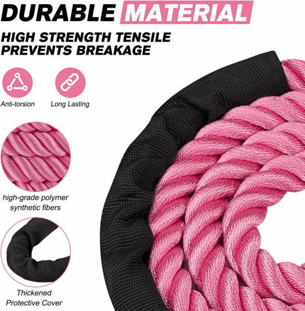 Jump Rope, Weighted Jump Rope for Women, Heavy Jump Ropes for Fitness, Adult Skipping Rope for Home Workout, Weight Loss, Shaping Body, Boxing, Strength Training, Total Body Exercise Equipment - Image 6