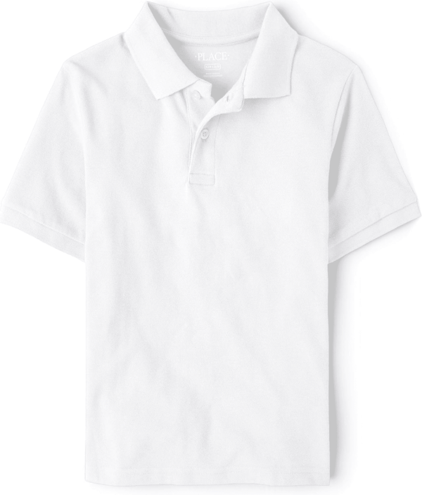 Boys' Uniform Short Sleeve Pique Polo