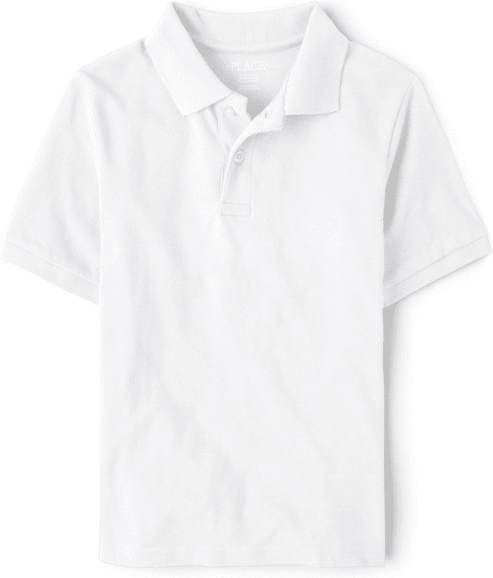Boys' Uniform Short Sleeve Pique Polo