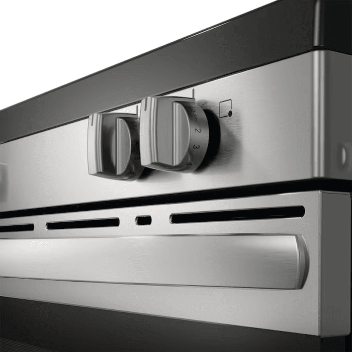 30-In Glass Top 5 Burners 5.3-Cu Ft Freestanding Electric Range Fingerprint Resistant Stainless Steel ) - Image 7